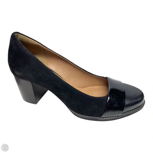 Shoes Heels Block By Clarks In Black, Size: 10