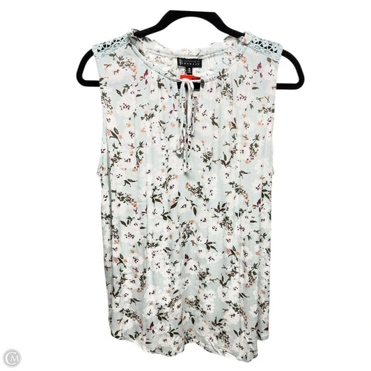 Top Sleeveless By Bobeau In Green, Size: M