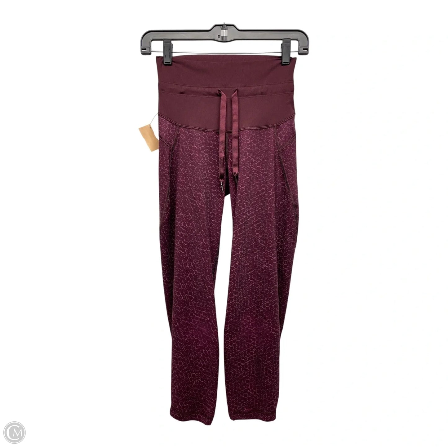Athletic Pants By Lululemon In Maroon, Size: S