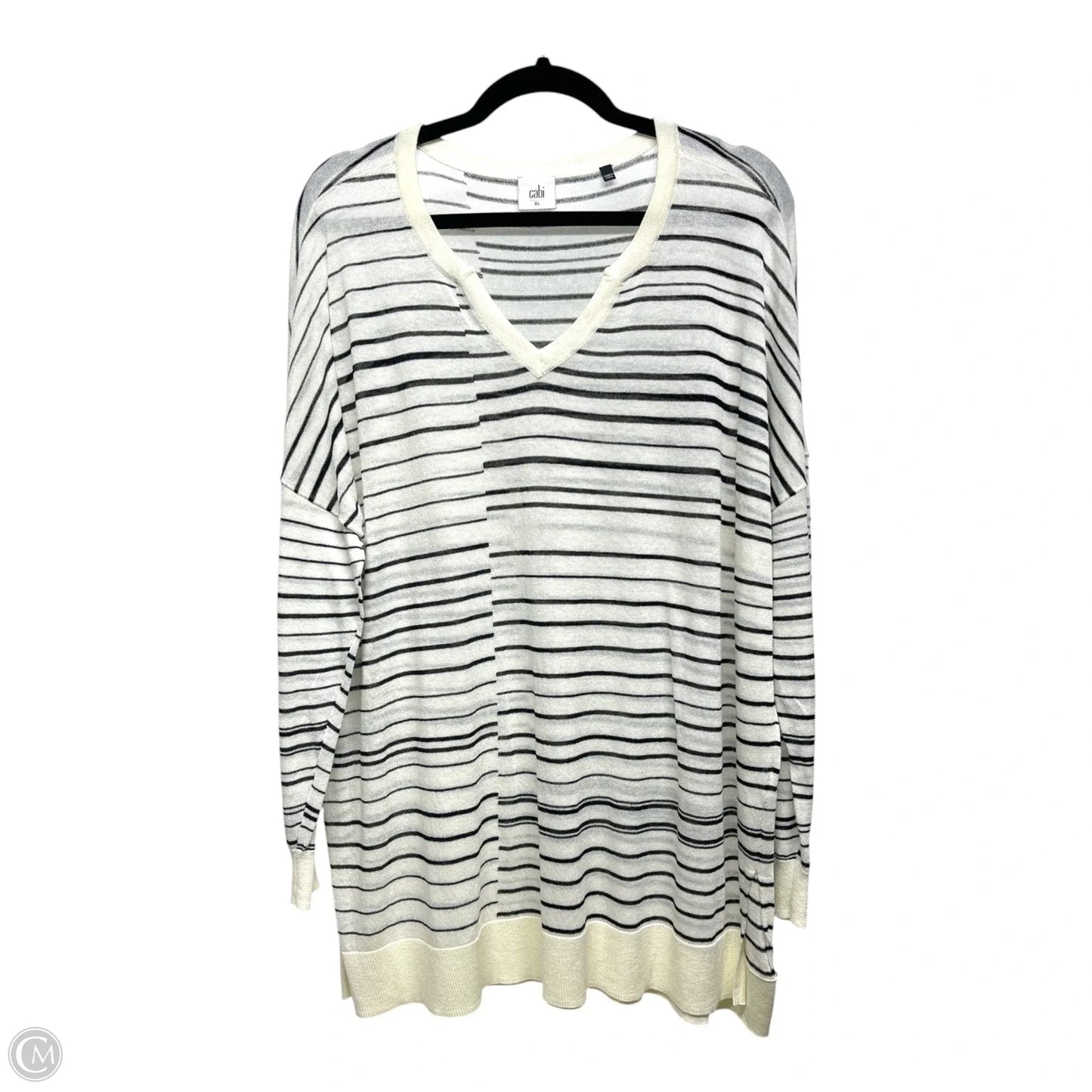 Sweater By Cabi In Striped Pattern, Size: Xl