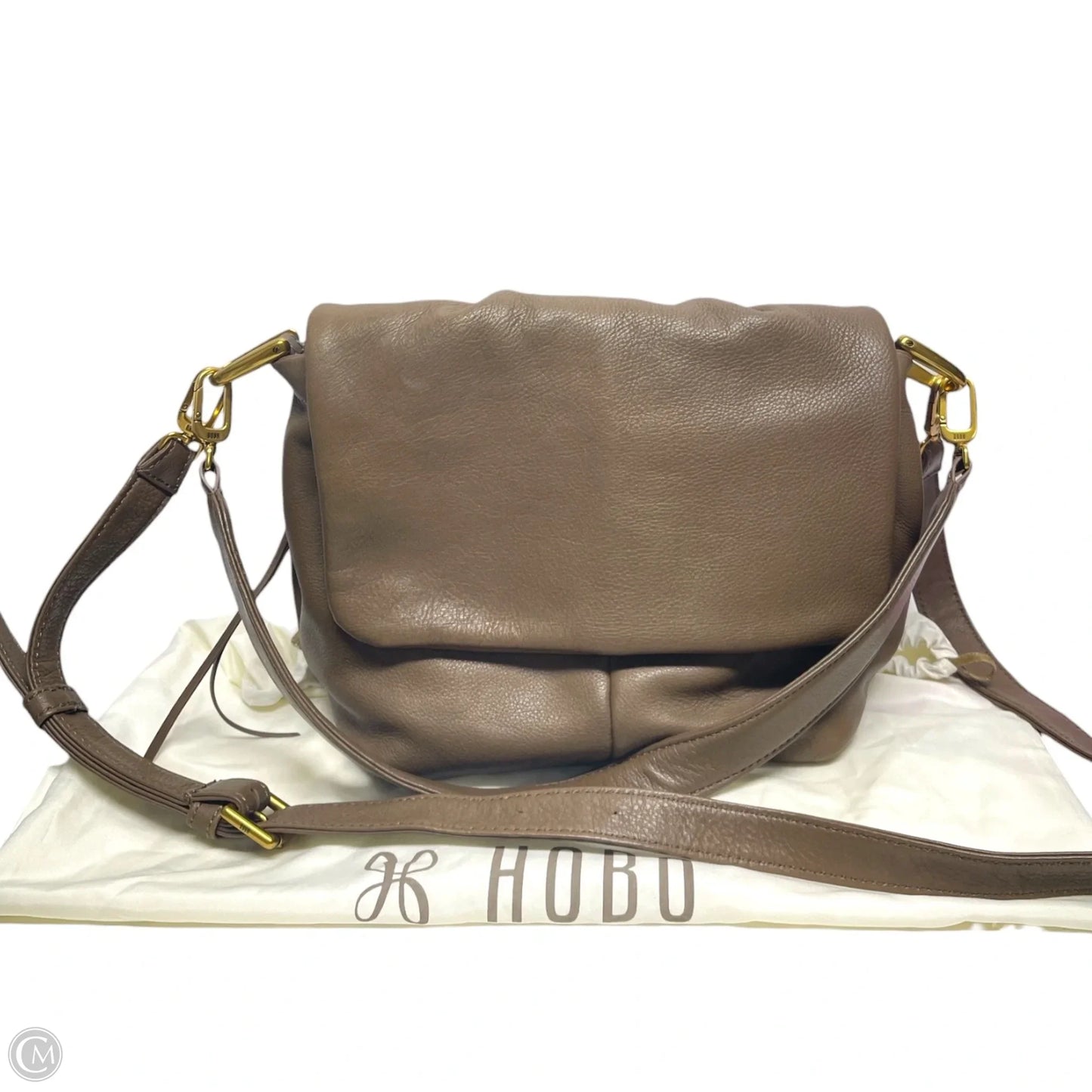 Handbag Leather By Hobo Intl, Size: Medium