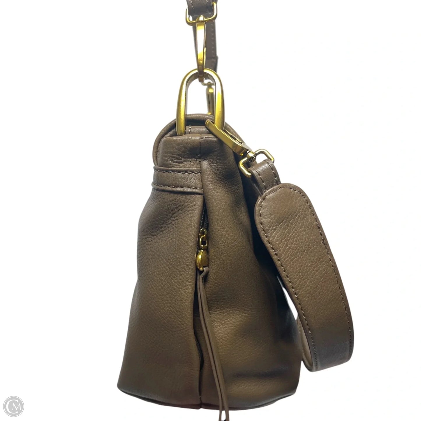 Handbag Leather By Hobo Intl, Size: Medium