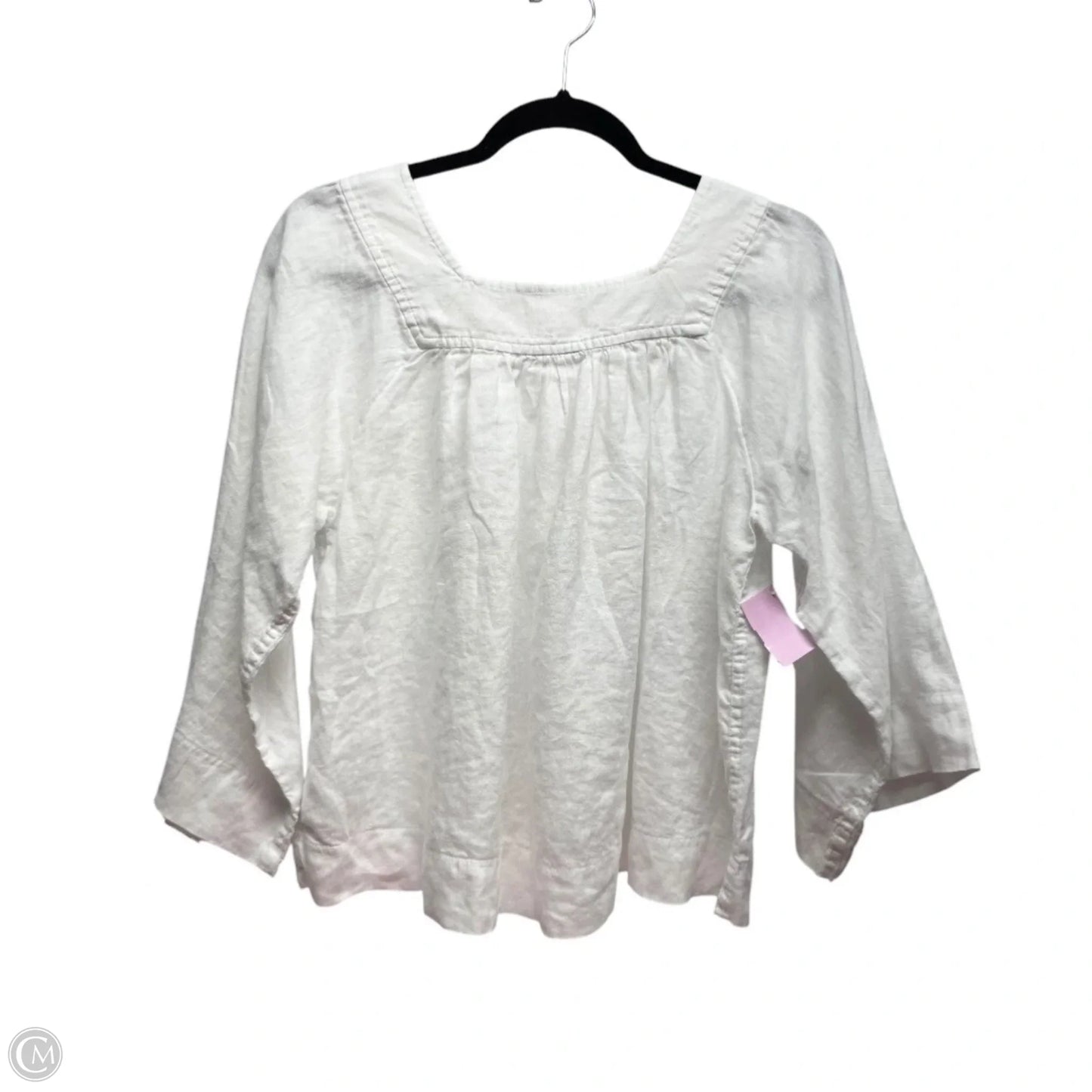 Top 3/4 Sleeve By Gap In White, Size: Xs