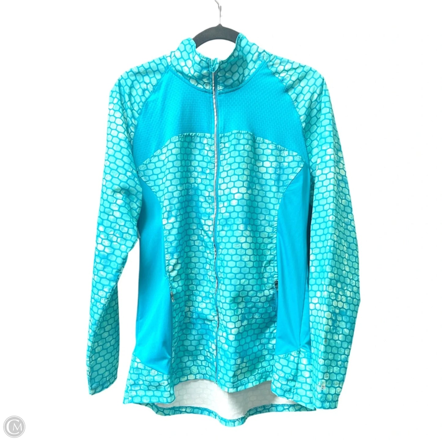 Athletic Jacket By Champion In Blue, Size: L