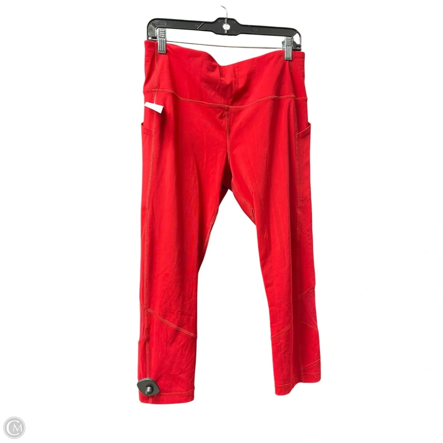 Athletic Leggings By Lululemon In Red, Size: L