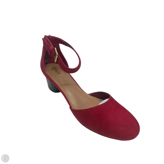 Shoes Heels Block By Style And Company In Red, Size: 10