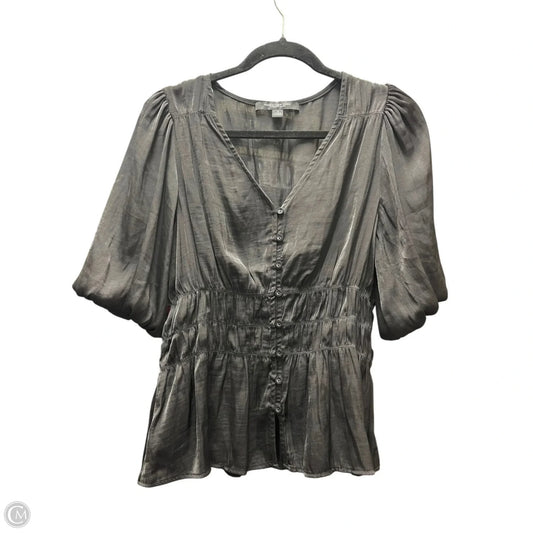Blouse Short Sleeve By Marc New York In Black, Size: S
