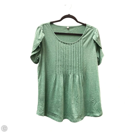 Top Short Sleeve By Clothes Mentor In Green, Size: L