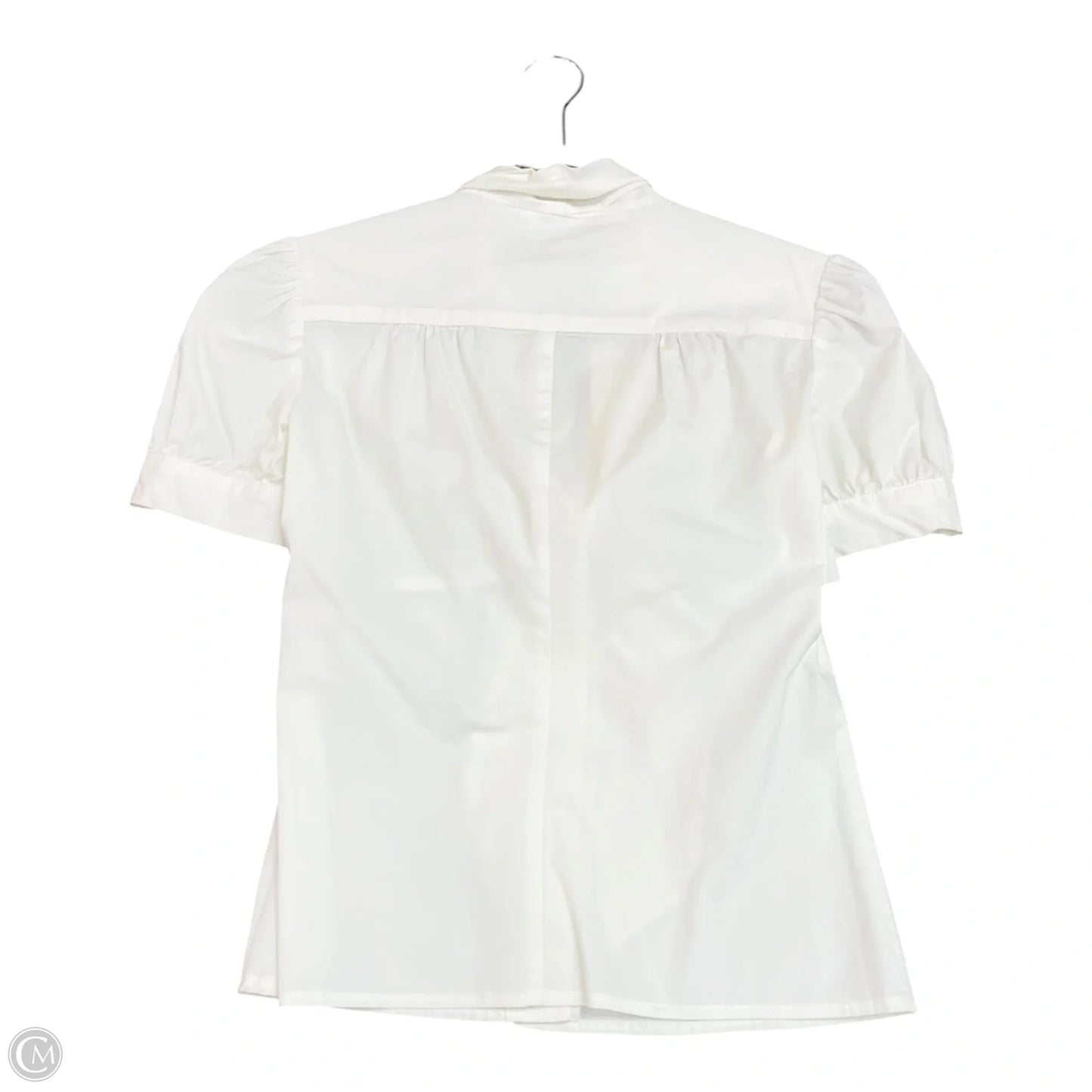 Blouse Short Sleeve By Trina Turk In White, Size: Sp