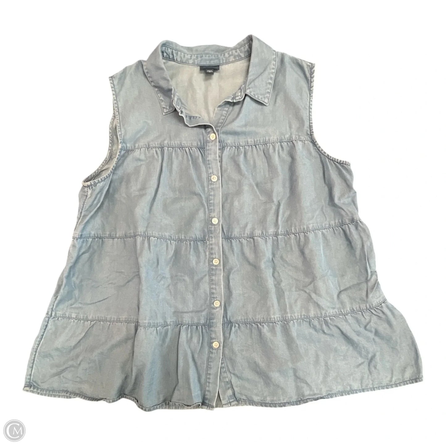 Top Sleeveless By J. Jill In Blue, Size: Xl