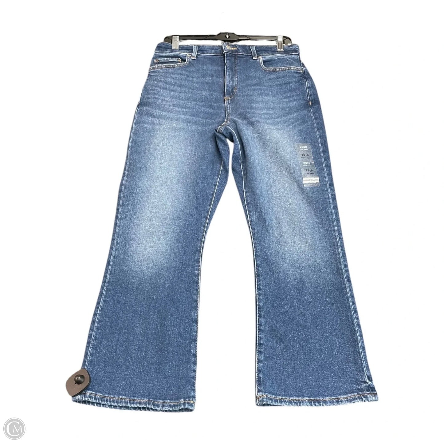 Jeans Flared By Loft In Blue Denim, Size: 8