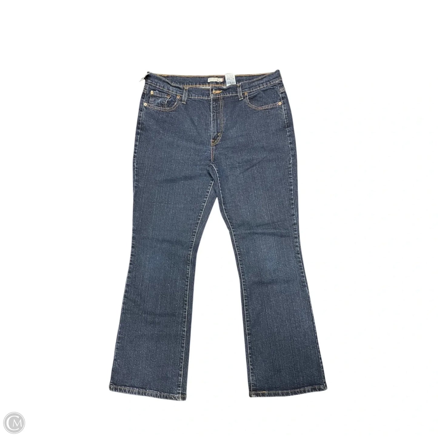 Jeans Boot Cut By Levis In Blue Denim, Size: 16