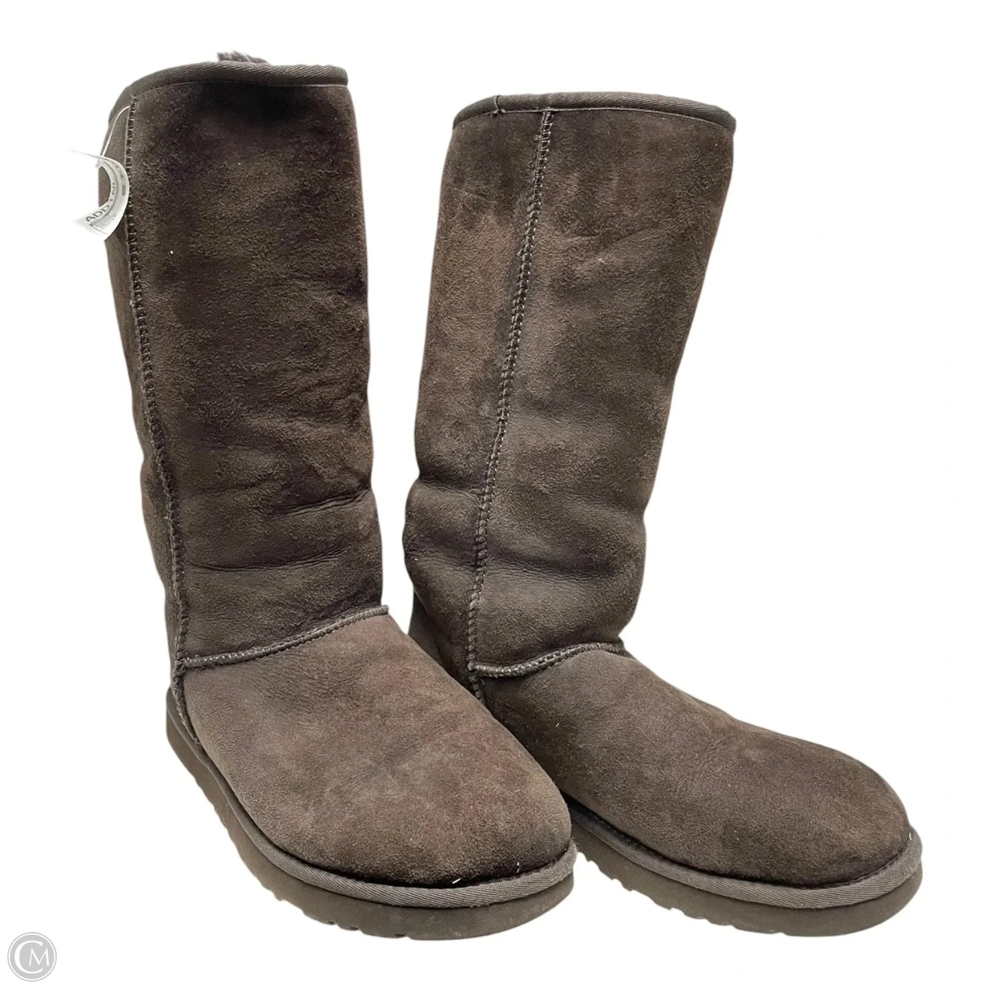 Boots Designer By Ugg In Brown, Size: 10