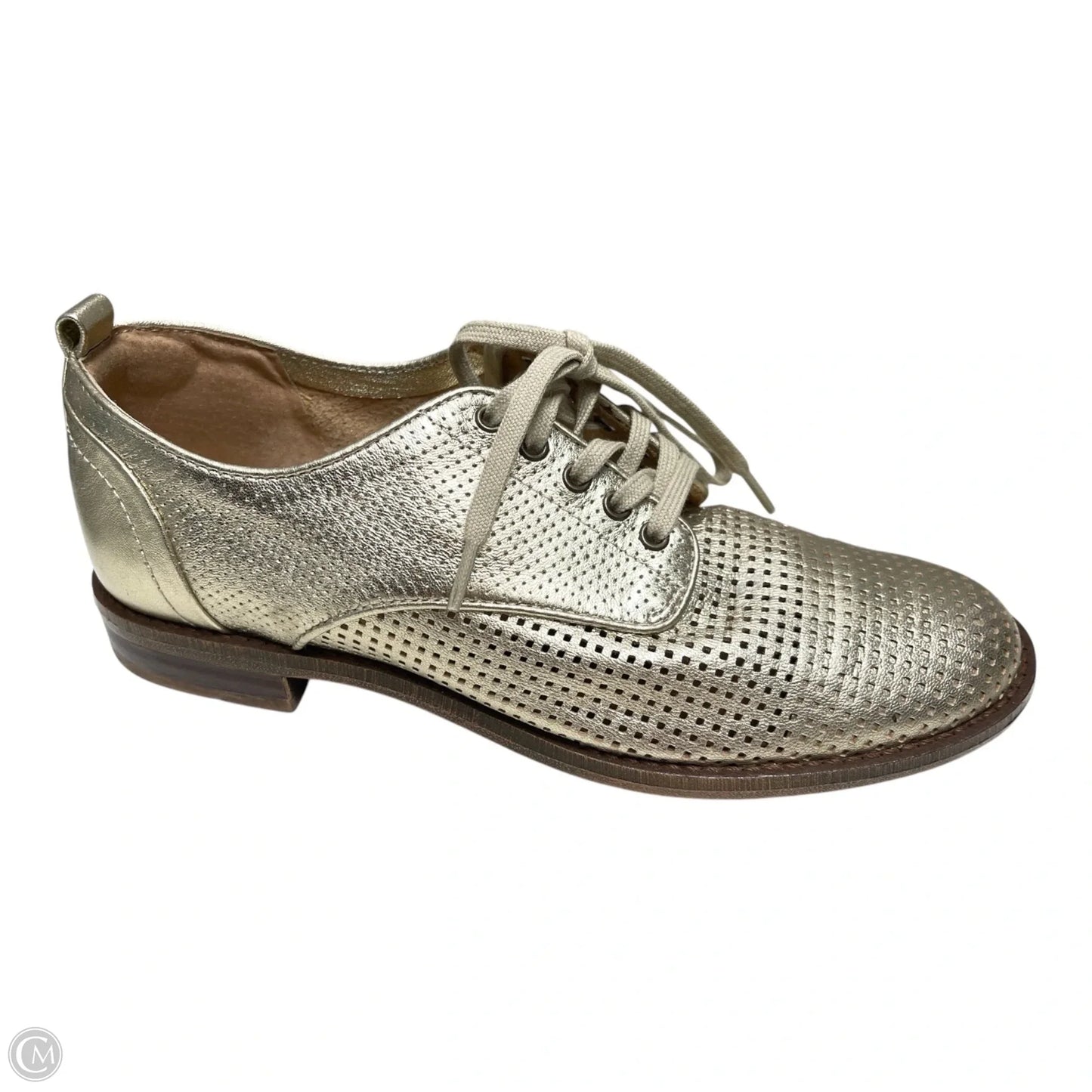 Shoes Flats By Clothes Mentor In Gold, Size: 6.5
