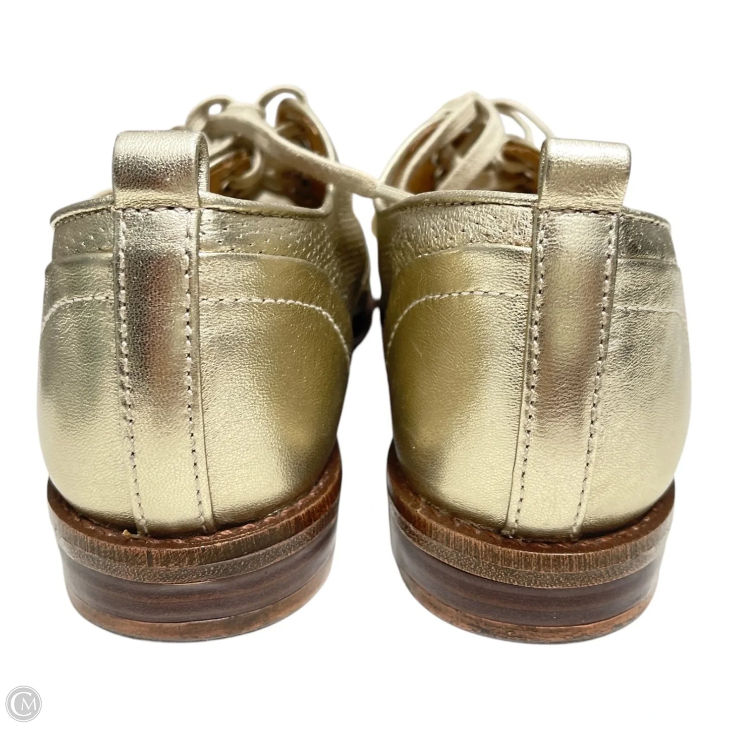 Shoes Flats By Clothes Mentor In Gold, Size: 6.5