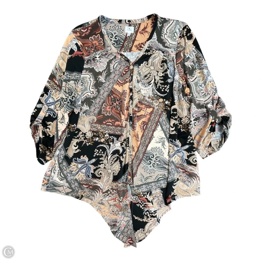 Top 3/4 Sleeve By Dressbarn In Multi-colored, Size: 2x