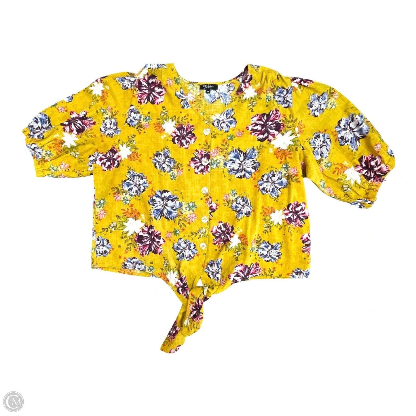 Top 3/4 Sleeve By RD & KOKIO In Floral Print, Size: 3x