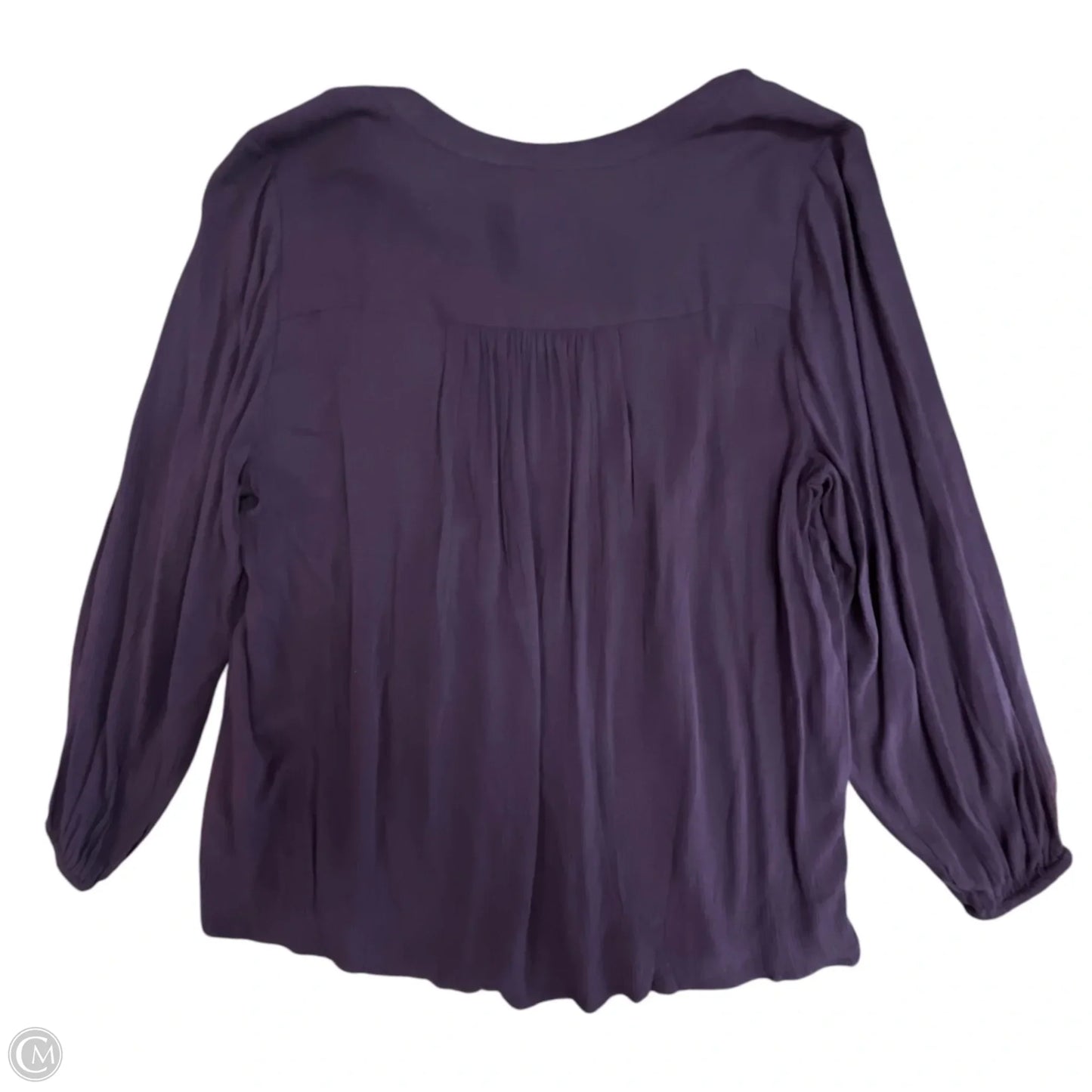 Top Long Sleeve By Style And Company In Purple, Size: 2x