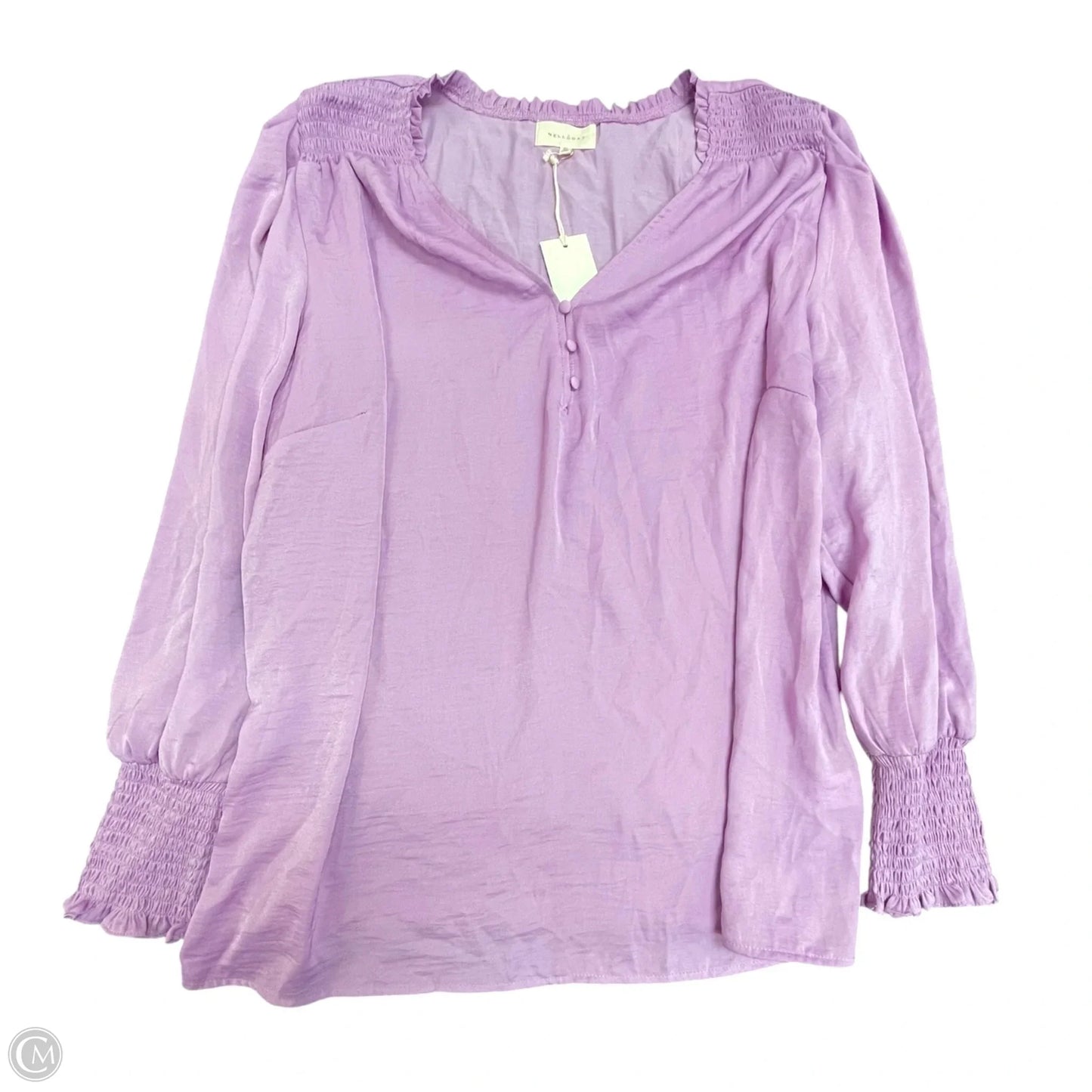 Top Long Sleeve By Melloday In Purple, Size: 2x