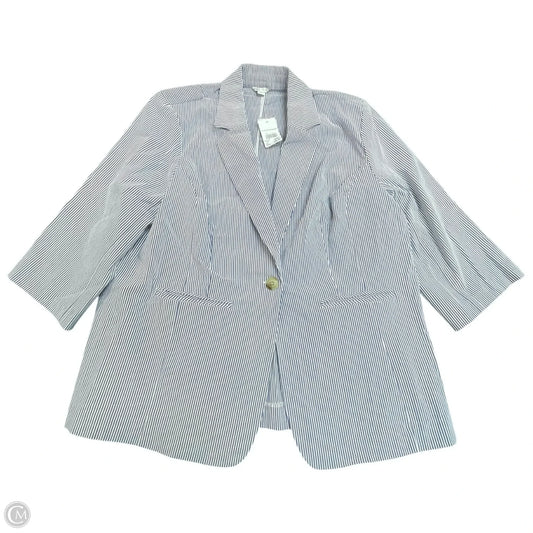 Blazer By Cato In Striped Pattern, Size: Xl