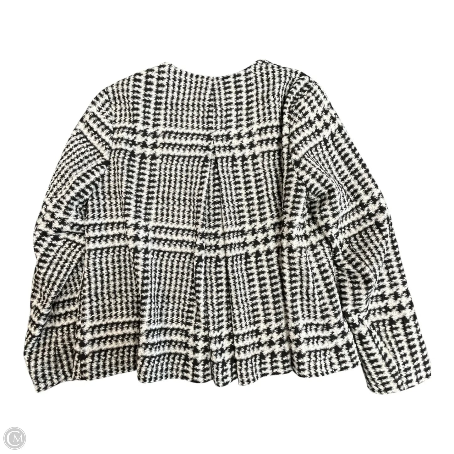 Blazer By Zara In Black & White, Size: S