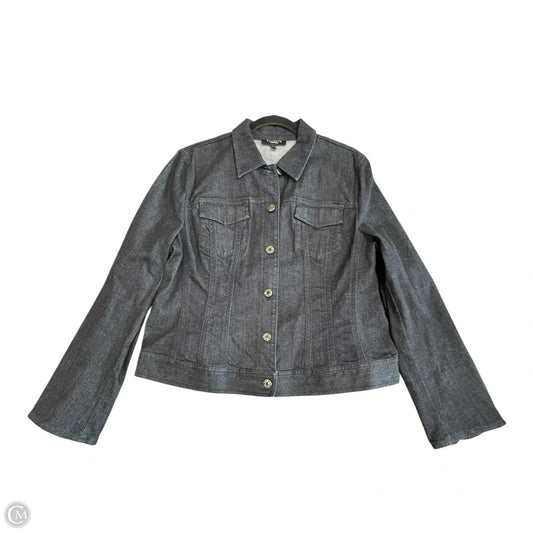 Jacket Denim By Talbots In Blue Denim, Size: Xl
