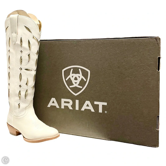Boots Western By Ariat In Ivory, Size: 6