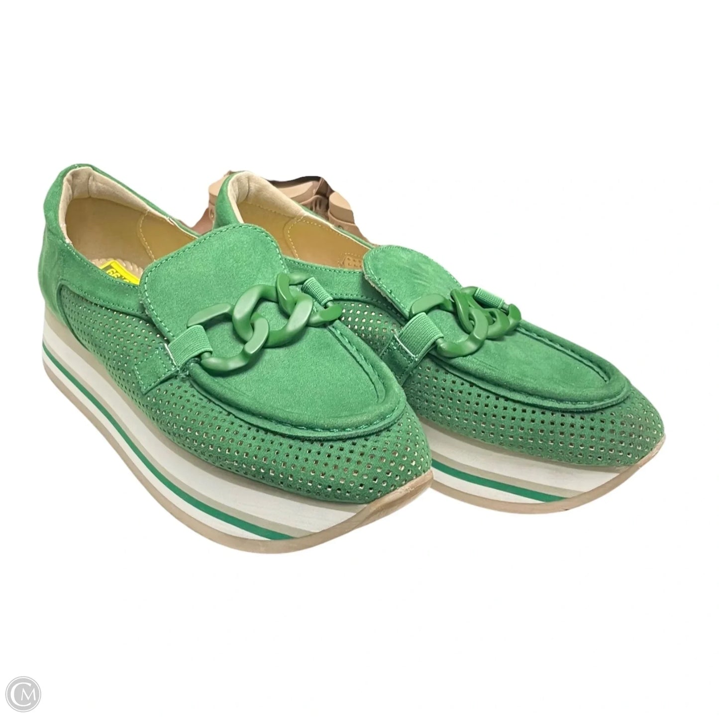 Shoes Heels Platform By Crown And Ivy In Green, Size: 8