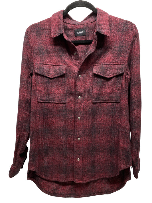 Top Long Sleeve By Hudson In Red, Size: S