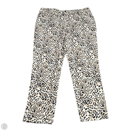 Jeans Straight By Chicos In Animal Print, Size: L