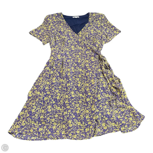Dress Casual Short By Melloday In Gold & Purple, Size: L