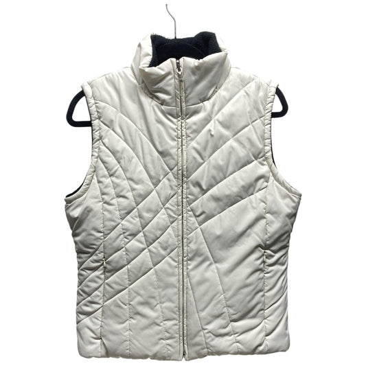 Vest Puffer & Quilted By Izod In Black & Cream, Size: M