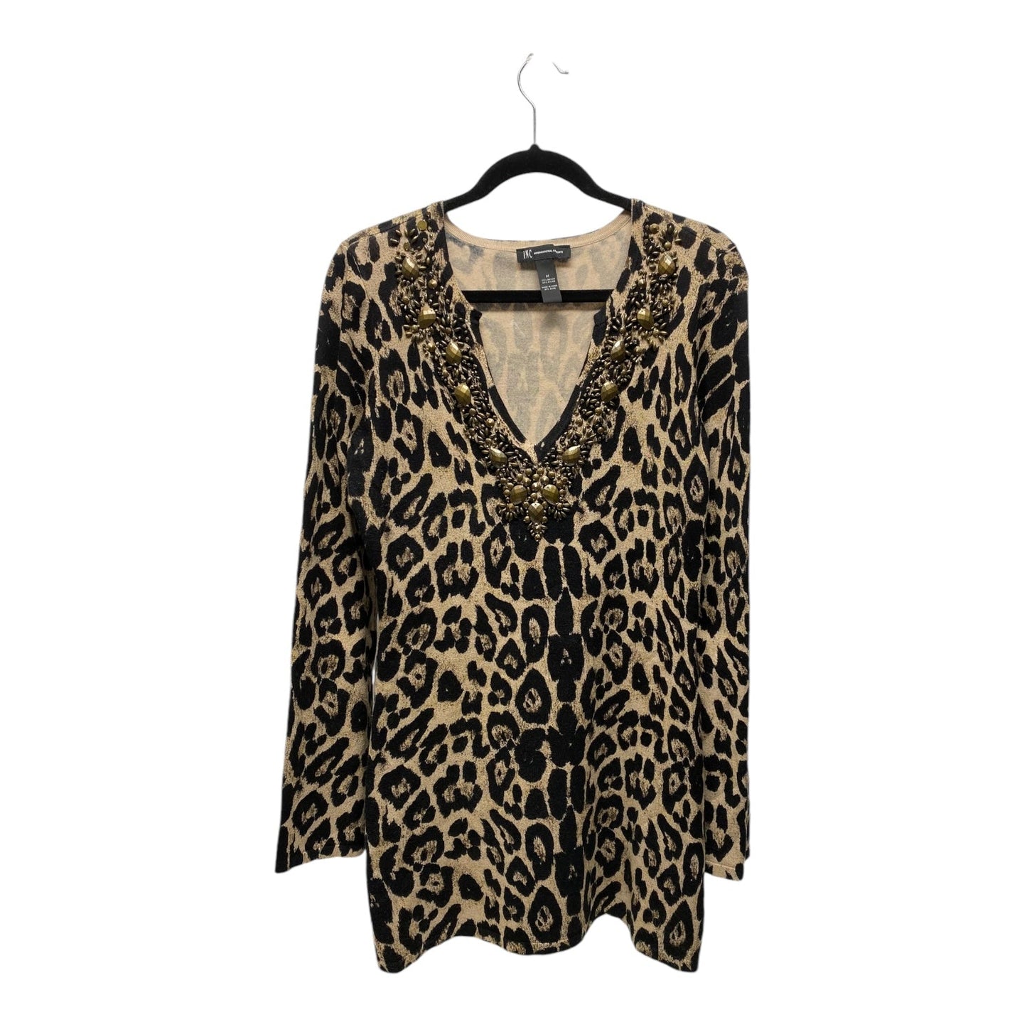 Tunic 3/4 Sleeve By Inc In Animal Print, Size: M