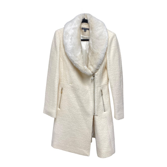 Coat Wool By Inc In Ivory, Size: M