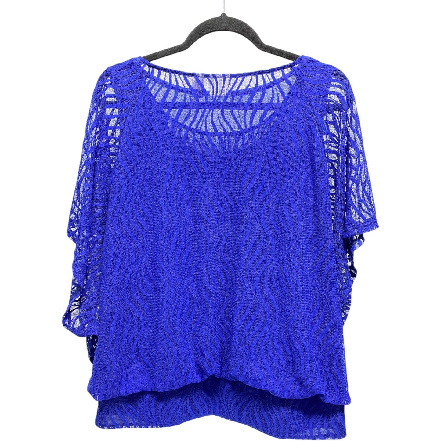 Top Short Sleeve By Chicos In Blue, Size: Xl