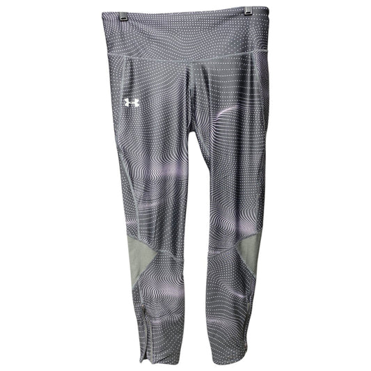 Athletic Leggings By Under Armour In Polkadot Pattern, Size: L