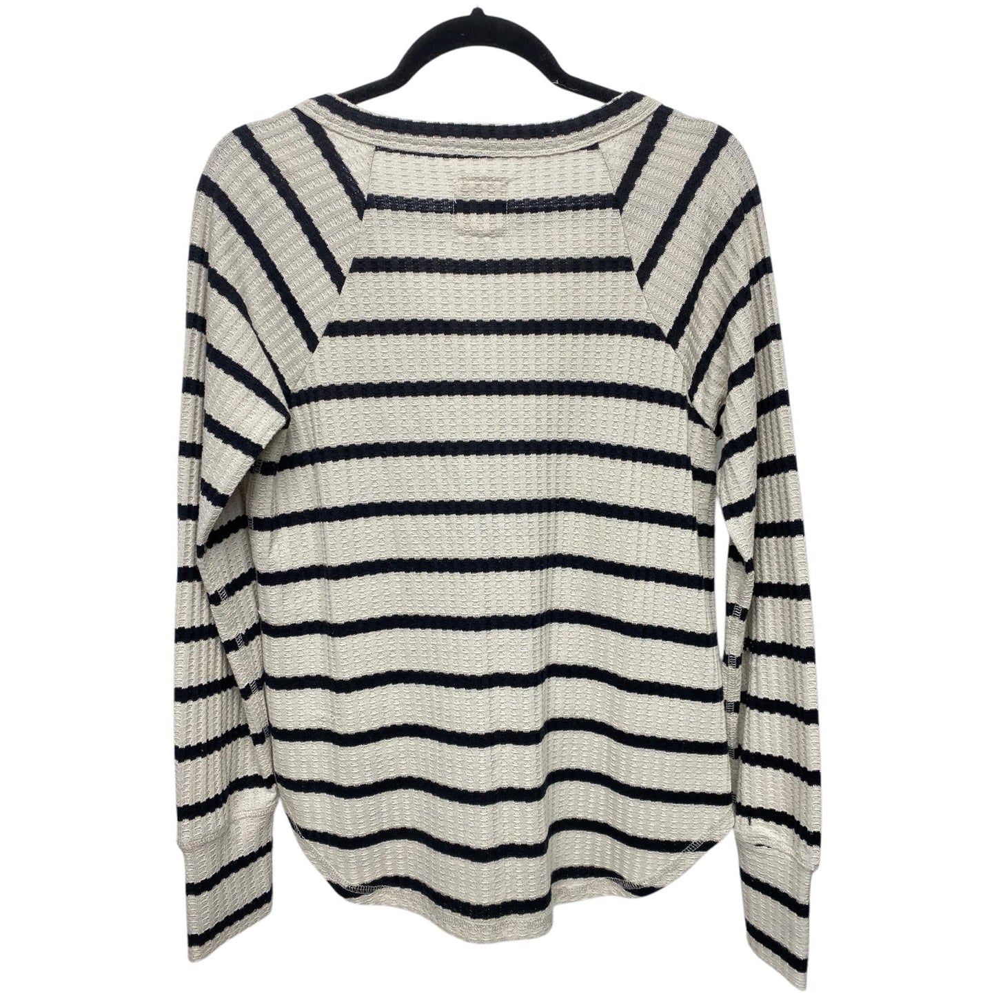 Top Long Sleeve By Chaser In Striped Pattern, Size: L