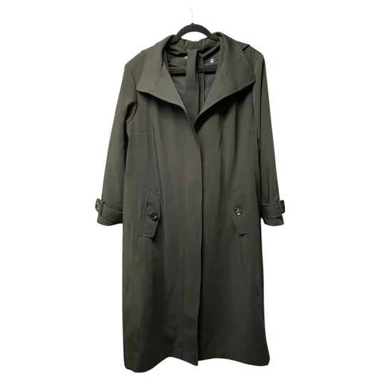 Coat Trench Coat By Gallery In Black, Size: Xl