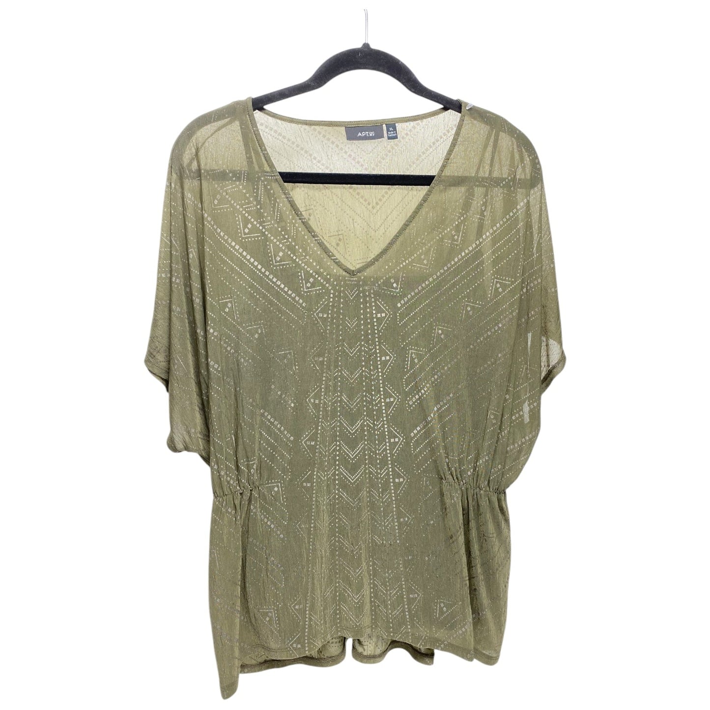 Top 2pc Short Sleeve By Apt 9 In Green, Size: Xl