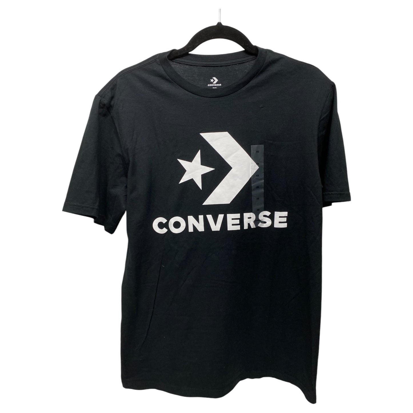 Top Short Sleeve By Converse In Black, Size: Xs