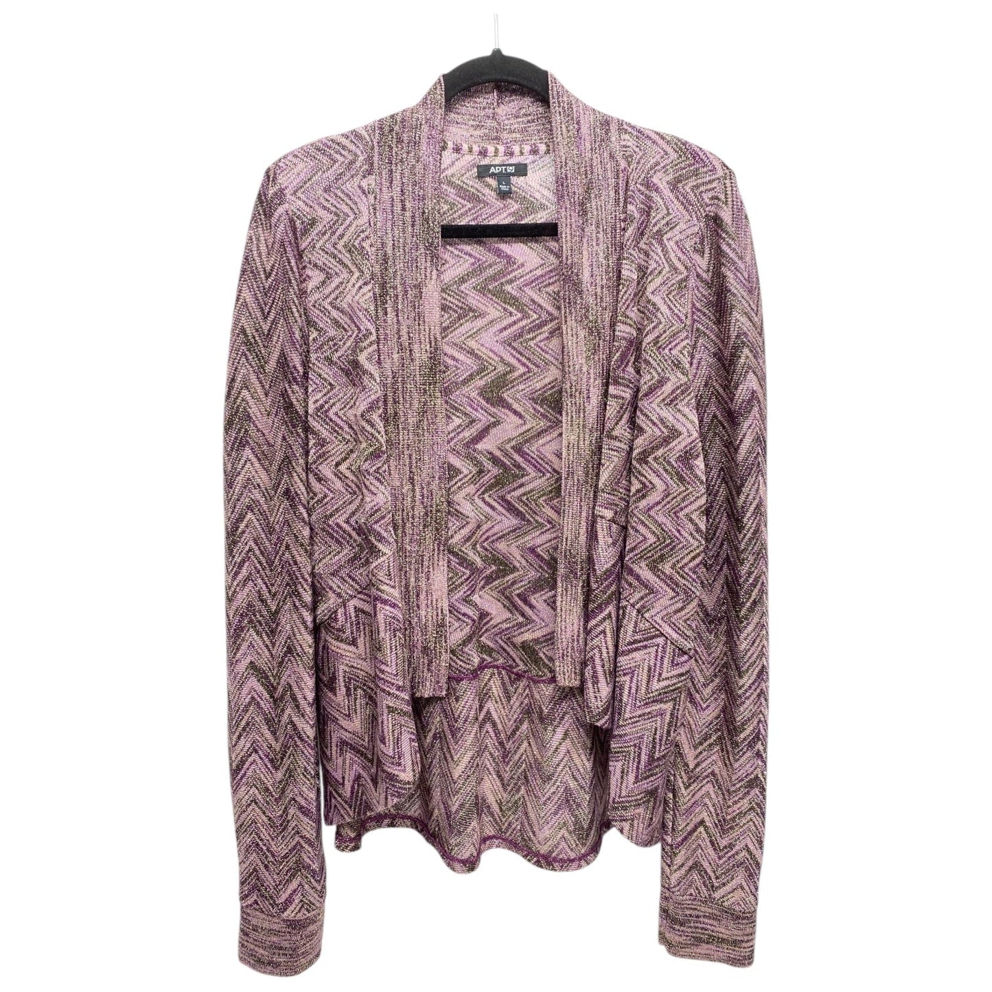 Cardigan By Apt 9 In Purple, Size: L