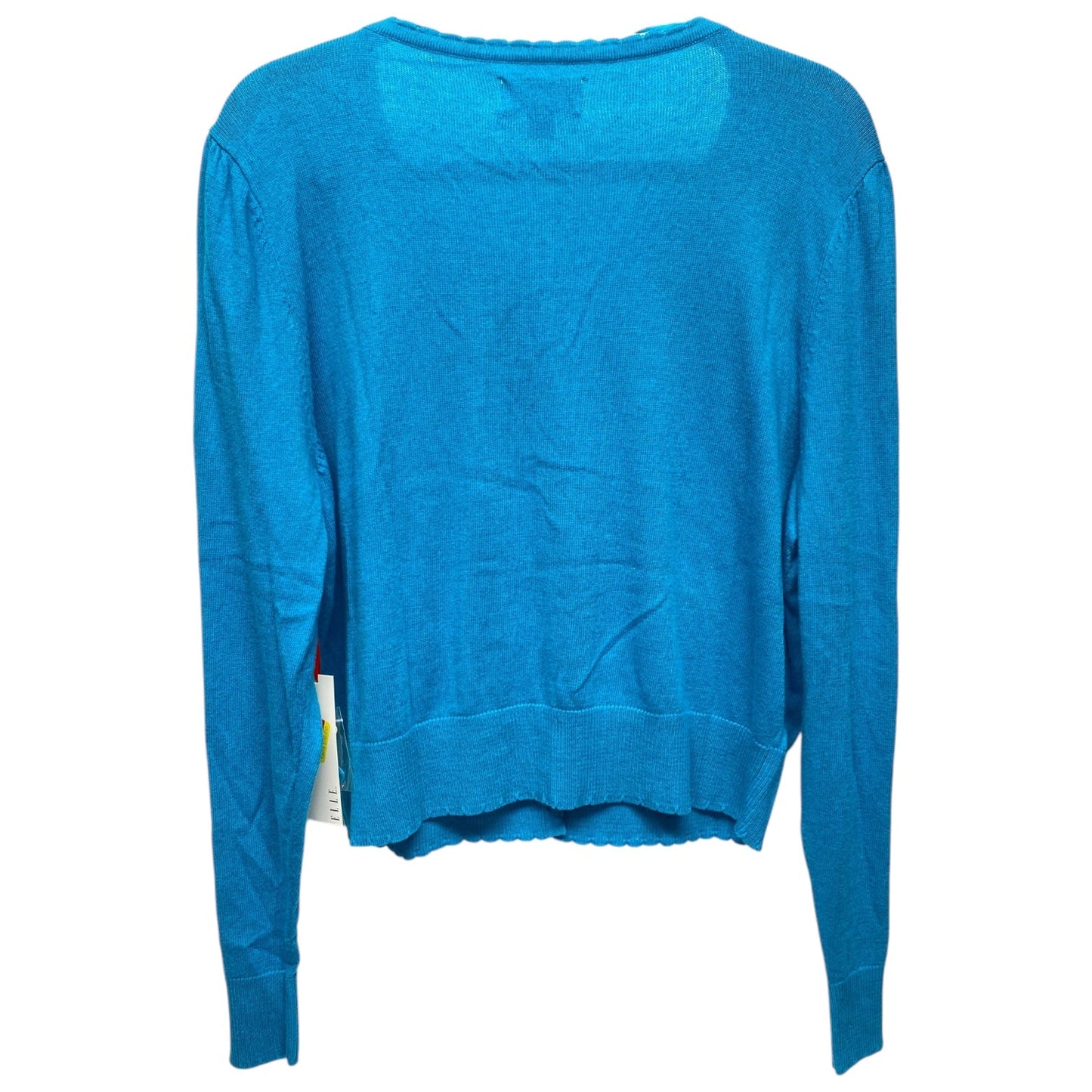 Cardigan By Elle In Teal, Size: Xl