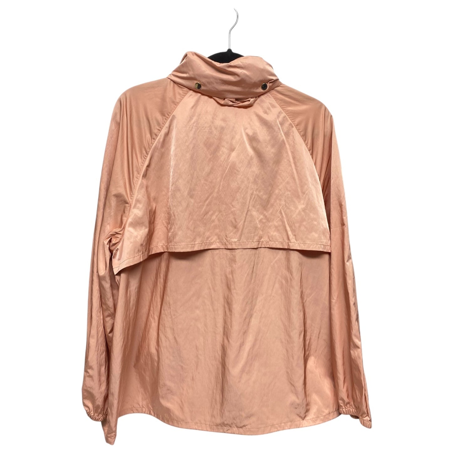 Coat Raincoat By Chicos In Peach, Size: 2x