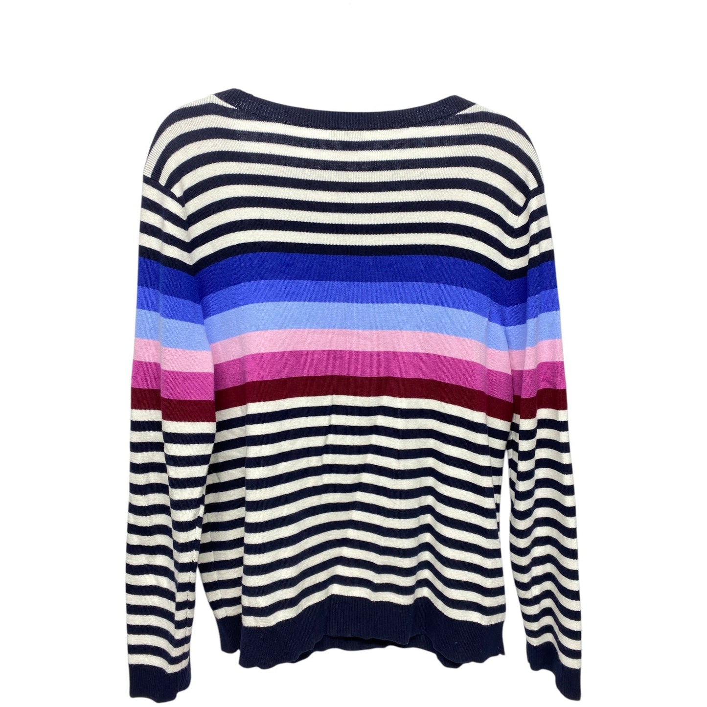 Sweater By Talbots In Striped Pattern, Size: Xl