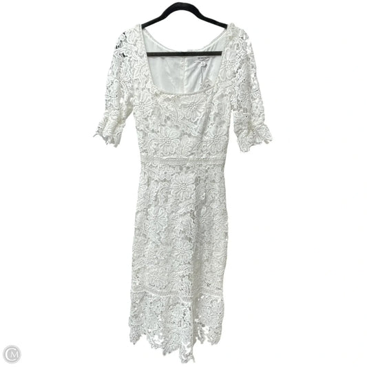 Dress Casual Midi By Bb Dakota In White, Size: Xs