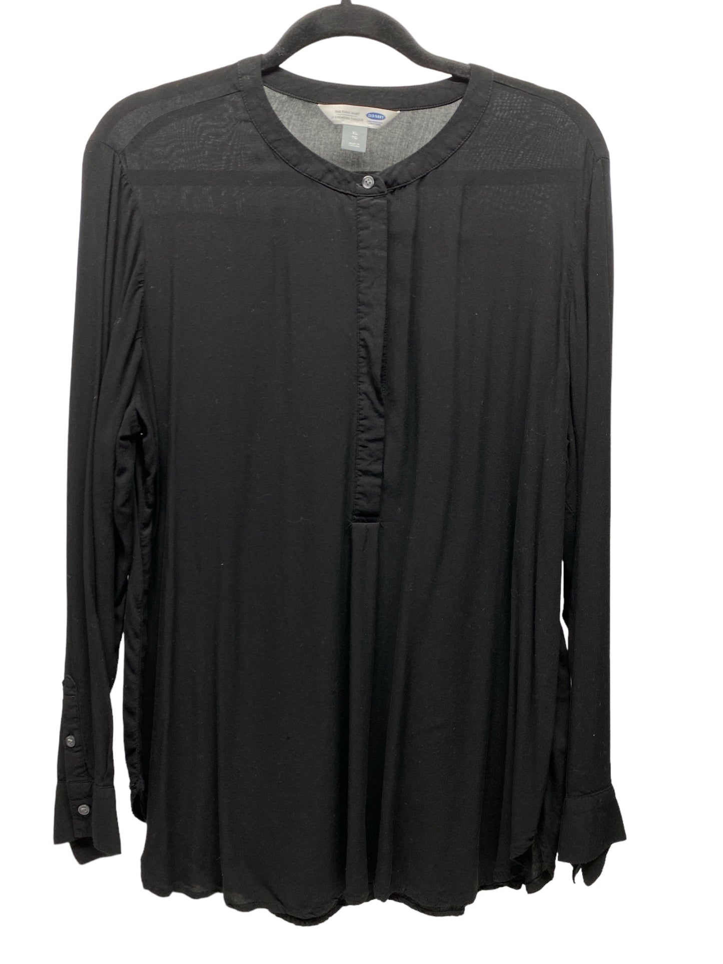 Tunic Long Sleeve By Old Navy In Black, Size: Xl