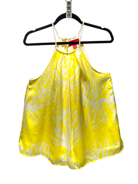 Yellow Top Sleeveless Lilly Pulitzer, Size M