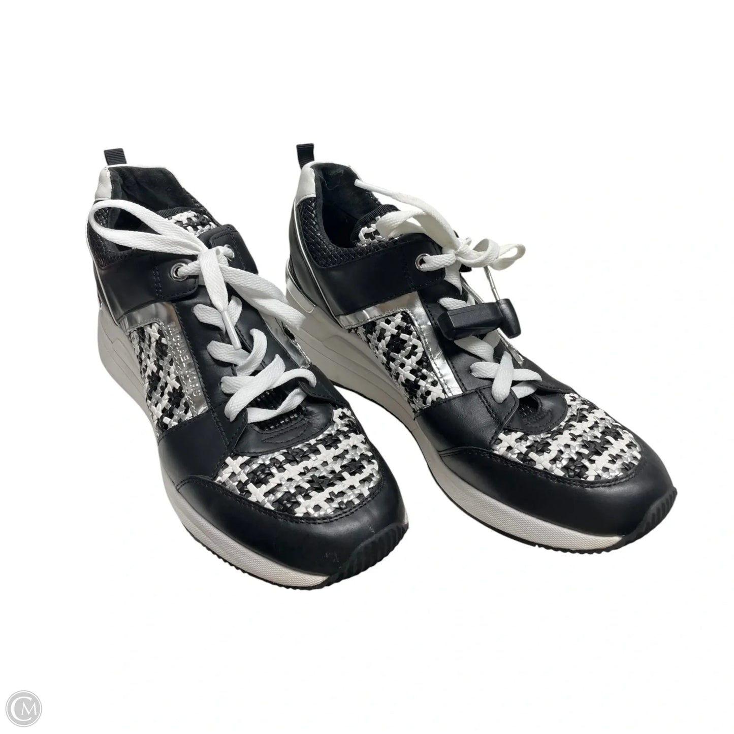 Shoes Sneakers By Michael By Michael Kors In Black & White, Size: 10