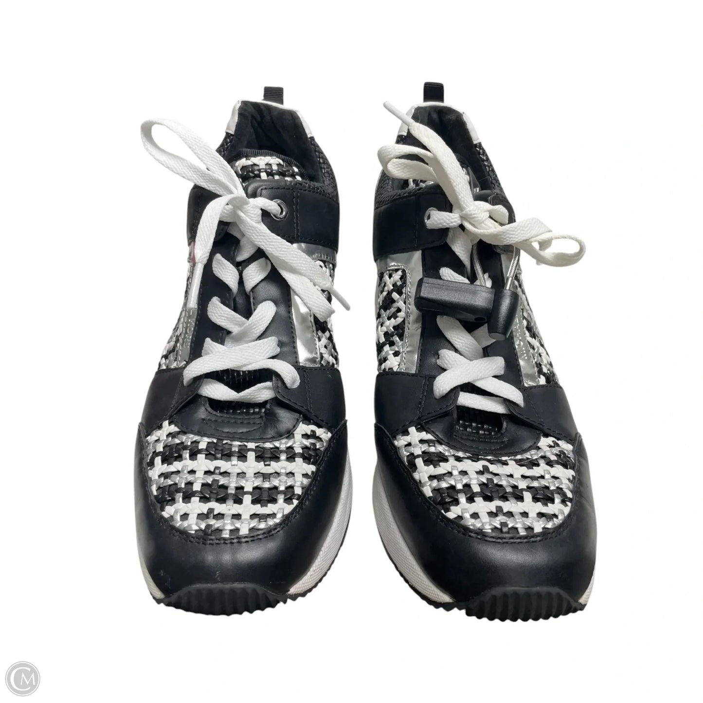 Shoes Sneakers By Michael By Michael Kors In Black & White, Size: 10