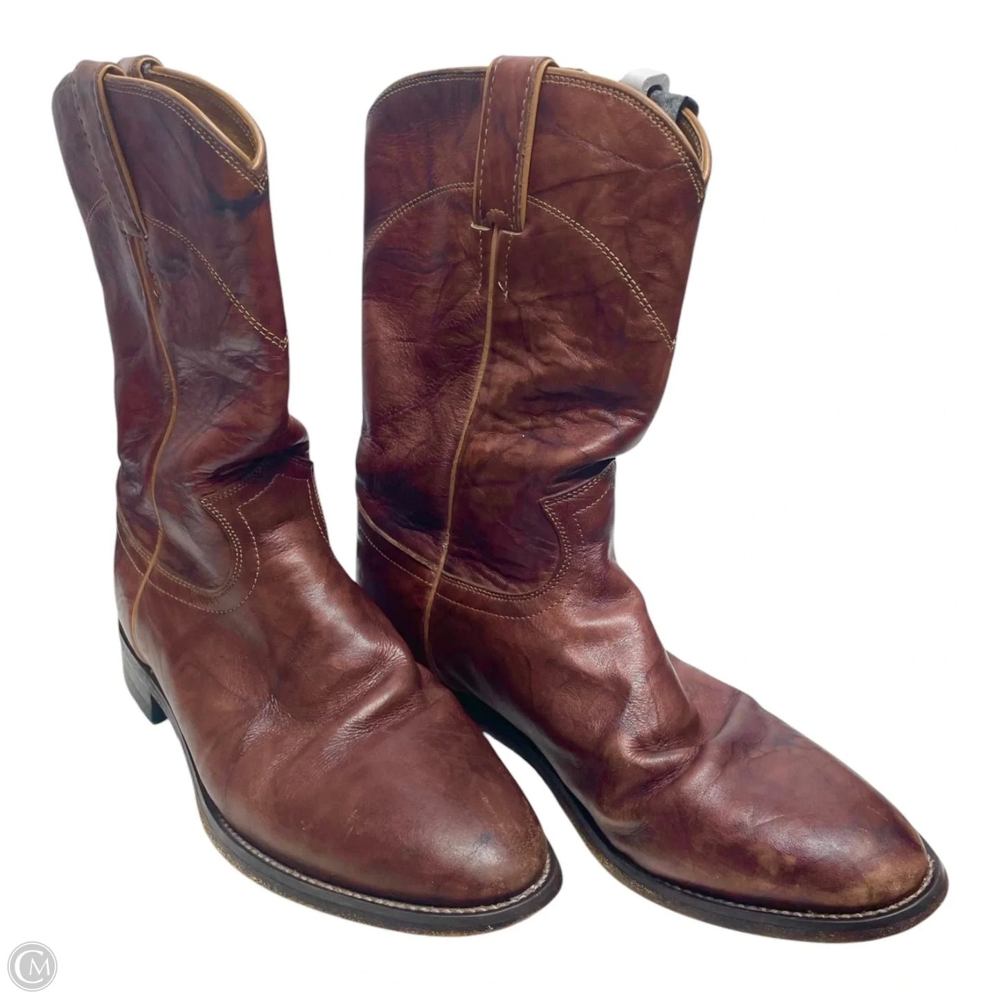 Boots Western By Justin In Brown, Size: 7
